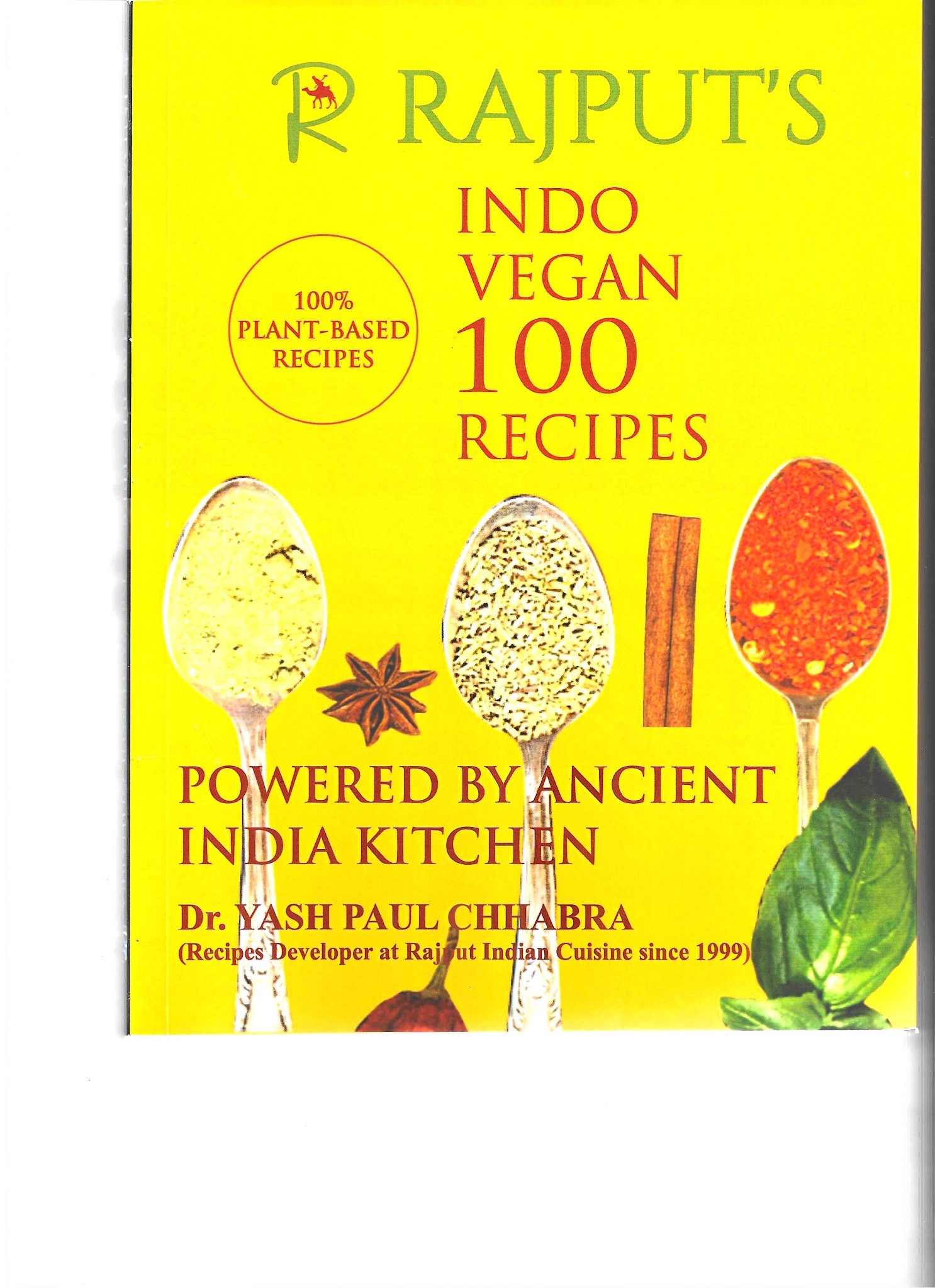 Rajput's Indo Vegan 100 Recipes cookbook
