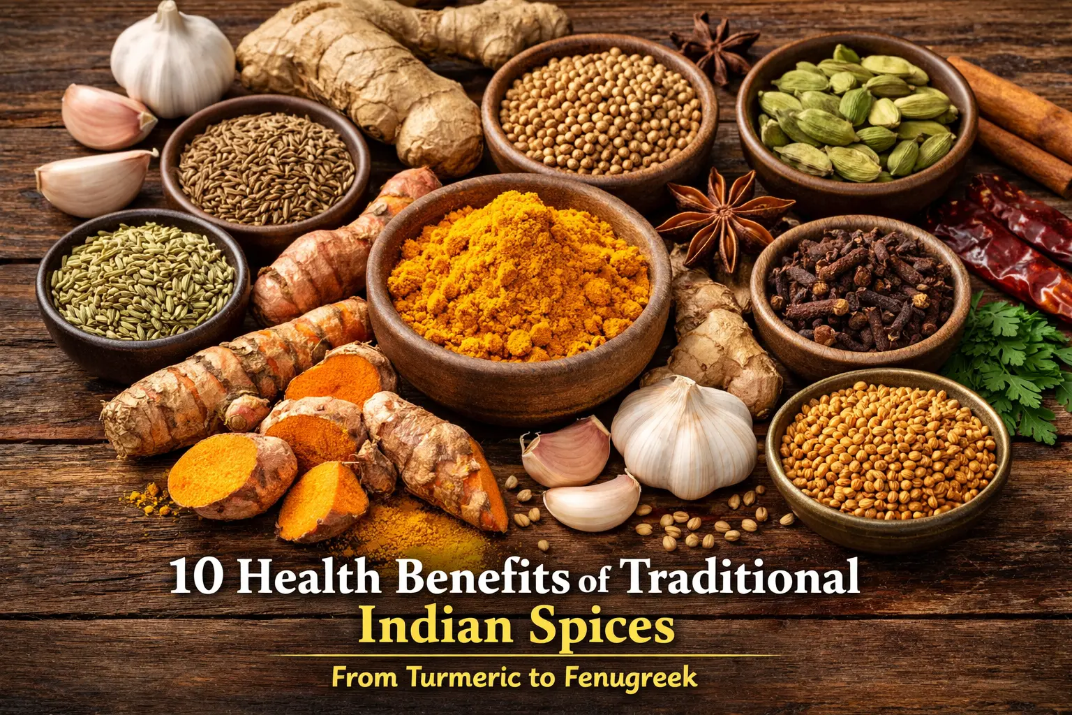 10 Health Benefits of Traditional Indian Spices: From Turmeric to Fenugreek