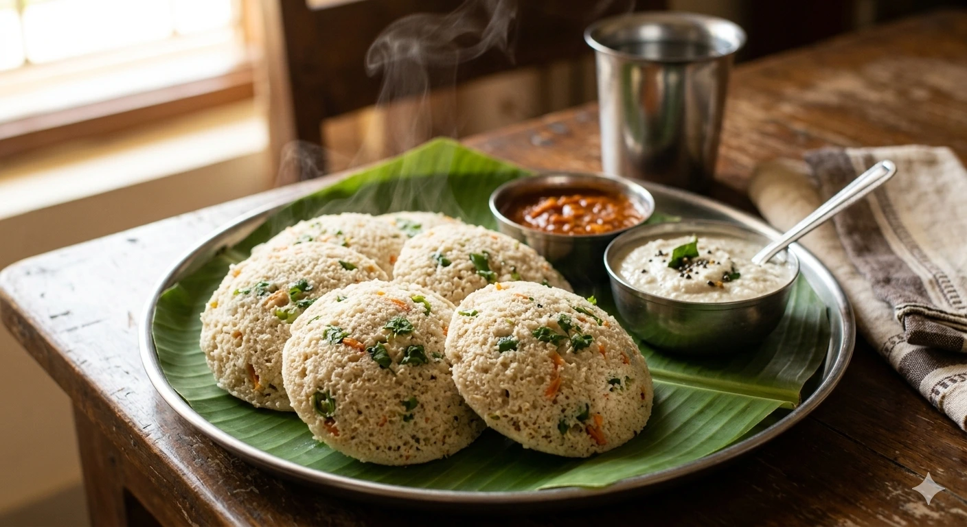 Collection of 15-minute Indian breakfast recipes including Poha and Upma